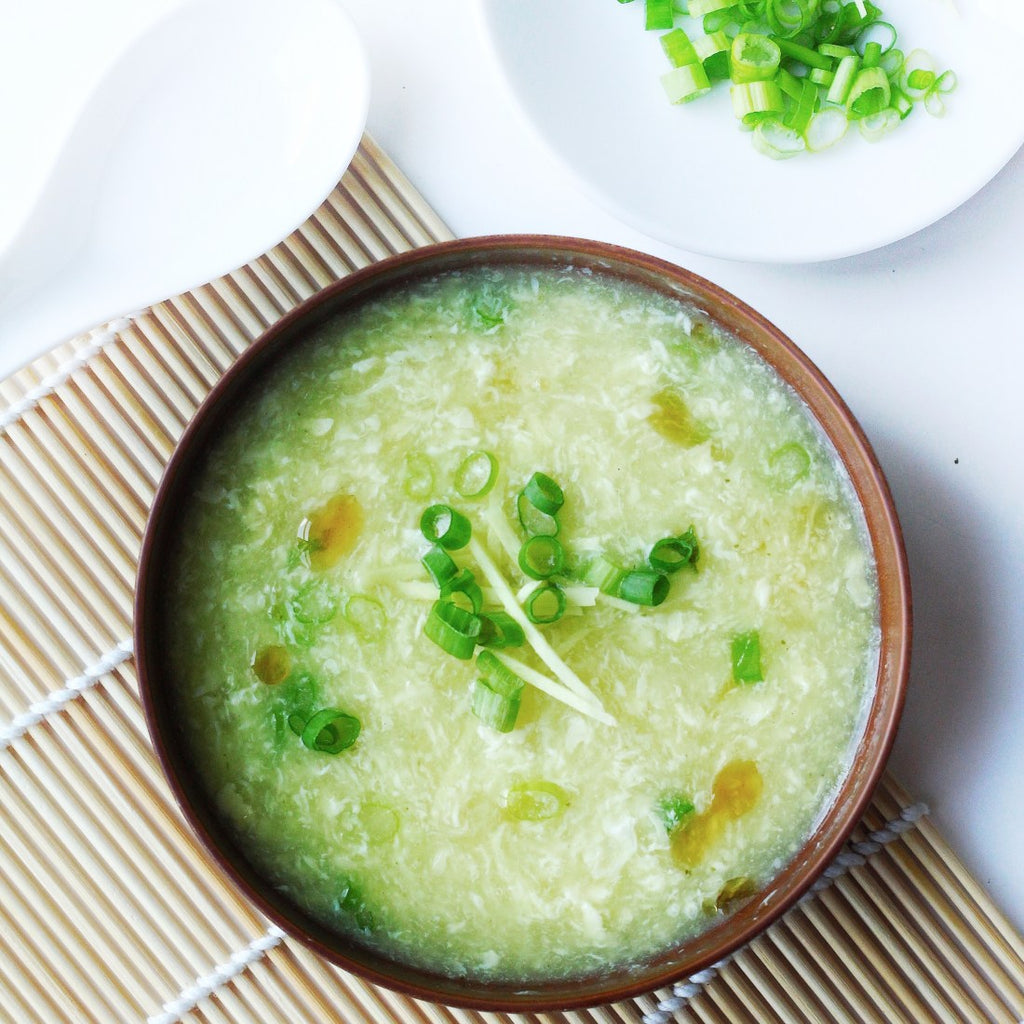 Gingery Egg Drop Soup With Greens